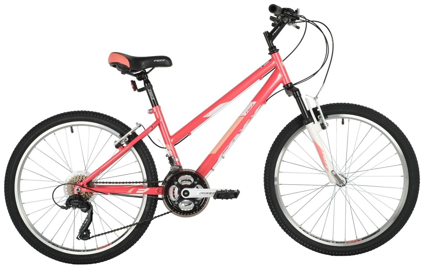 Велосипед FOXX 24" SALSA розовый, сталь, размер 12"