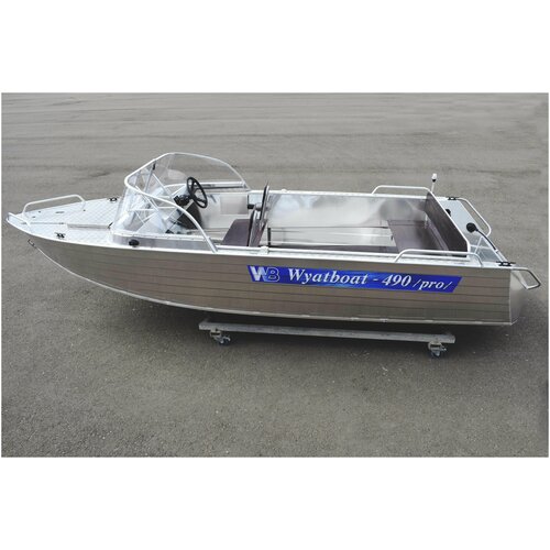 Моторная алюминиевая лодка WYATBOAT-490PRO