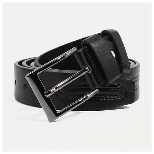 фото Ремень сима-ленд, размер 115, черный сима-лэнд