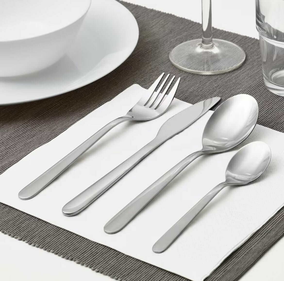 IKEA Mopsig набор столовых приборов, 4 персоны, 16 предметов (из Финляндии) — фото 1