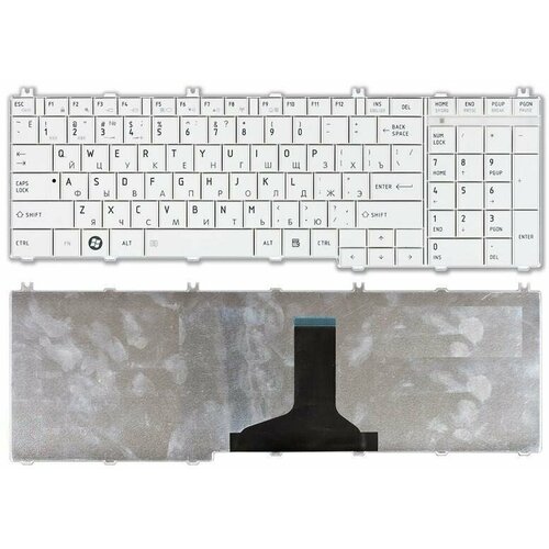 Клавиатура для ноутбука Toshiba Satellite C650 C660 L650 L670 L750 L750D белая русская версия для toshiba satellite c650 c650d c655 c655d c660 c660d сменная клавиатура для ноутбука черная