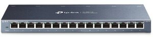 TP-Link Сетевое оборудование TL-SG116 Настольный коммутатор с 16 гигабитными портами