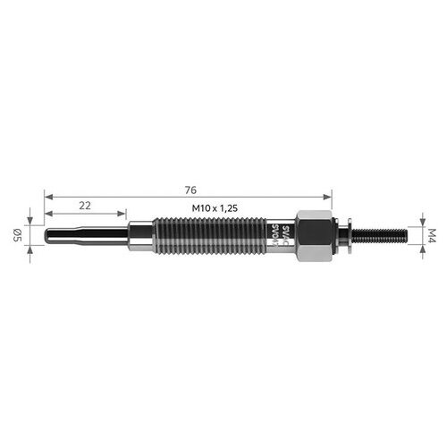 Свеча накаливания HYUNDAIGALLOPER I: 2.5 TD PORTER : 2.5 TD 11V 3671042010 GV921 (Производитель: SVAC SV047)