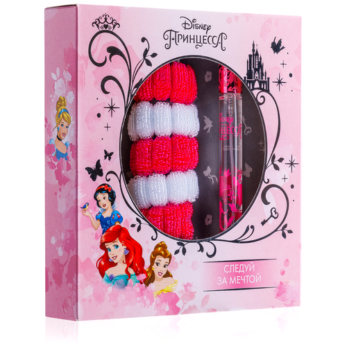 KPK Parfum Детский Disney Принцесса Следуй за мечтой Набор: душистая вода (eds) 15мл, резинка для волос 5шт