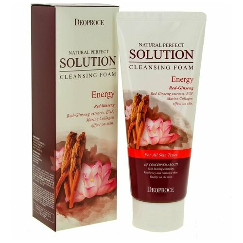 DEOPROCE Natural Solution Cleansing Foam Energy Пенка очищающая 170 г