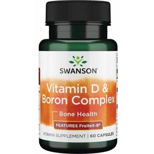 Swanson Vitamin D & Boron Complex (Витамин D и Бор) 60 капсул (Swanson)