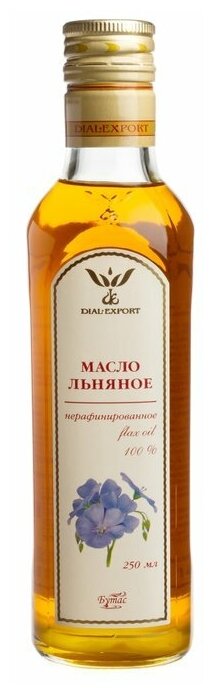 Масло льняное Dial-Export нерафинированное, 250 мл