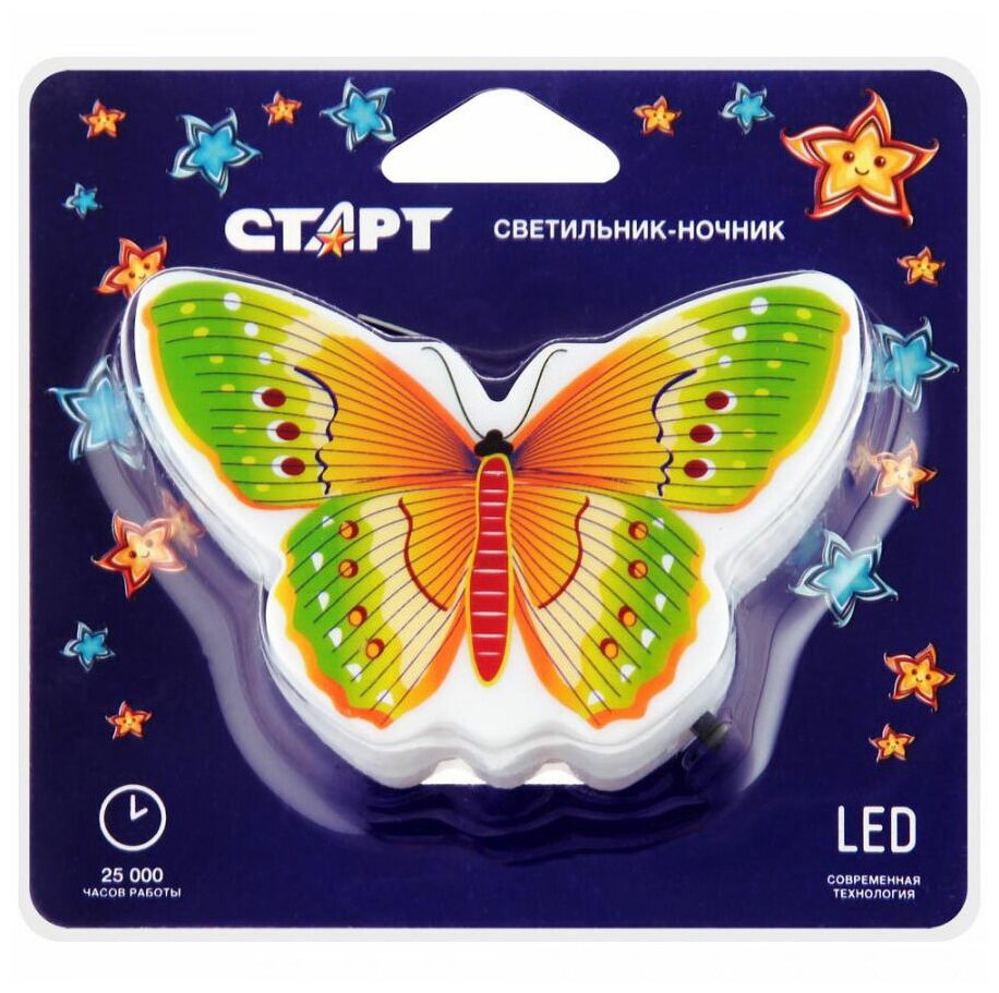Ночник «Старт» NL 3LED Бабочка - фото №7