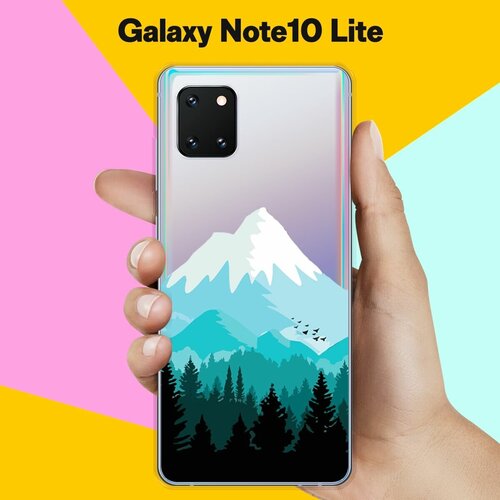 Силиконовый чехол Снежные горы на Samsung Galaxy Note 10 Lite силиконовый чехол на samsung galaxy note 10 самсунг гэлакси нот 10 плюс горы арт 2 прозрачный