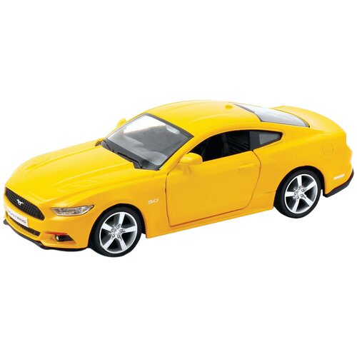 Легковой автомобиль RMZ City Ford Mustang 2015 (554029) 1:32, 12.7 см, желтый машинка металлическая maisto 1 18 2015 ford mustang оранжевый 31197