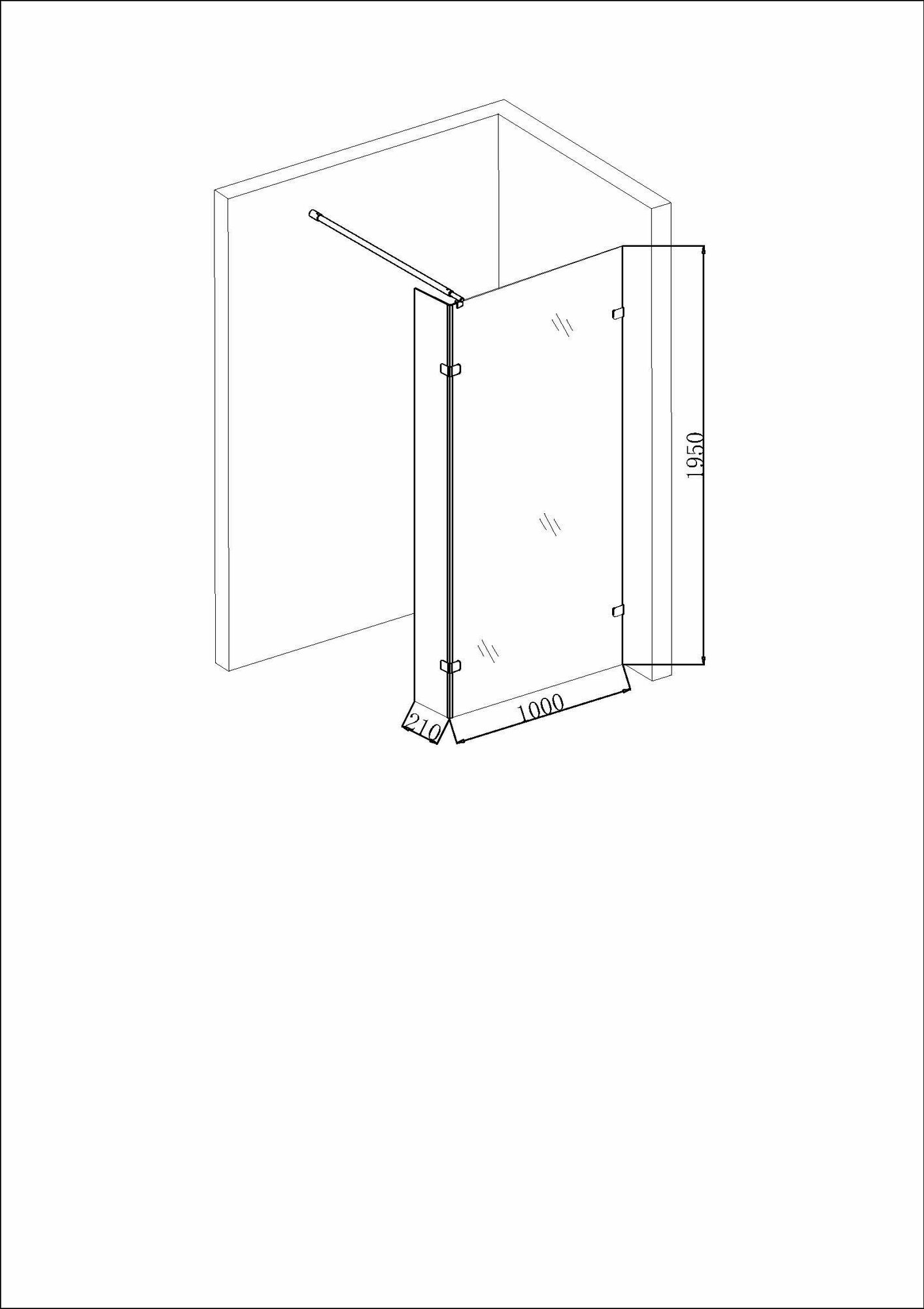 Душевая перегородка Niagara Nova NG-642-10GOLD - фотография № 8