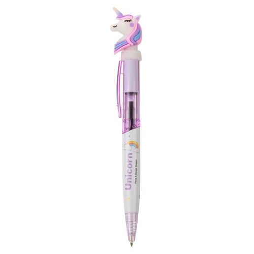 Ручка-прикол «Единорог», световая, цвета микс(36 шт.)