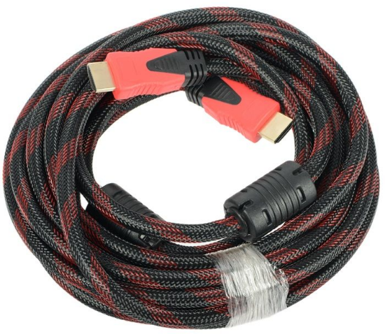 Кабель HDMI - HDMI (A398) v.1.4, 10 м, red/black