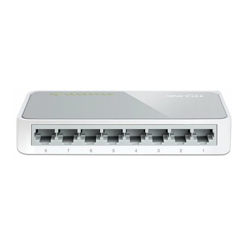 Комплект 5 шт, Коммутатор TP-LINK TL-SF1008D, 8RJ45, LAN 10/100 Мбит/с, проводной 8 портовый гигабитный коммутатор 10 100 1000 мбит с ethernet коммутатор адаптер быстрый rj45 ethernet коммутатор lan коммутатор концентратор ethernet