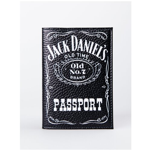 фото Обложка для паспорта , натуральная кожа, черный penjolly