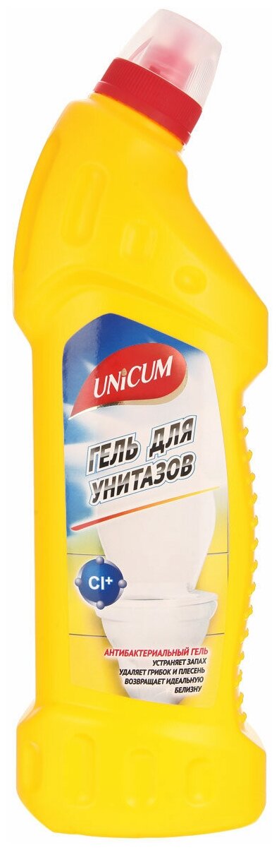 UNICUM 750 мл гель для чистки унитазов Лимон
