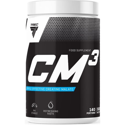 Креатин малат, 500 гр, Trec Nutrition CM3 powder, вкус: розовый грейпфрут