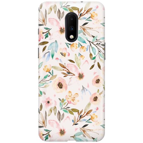 фото Re:paчехол - накладка artcolor для oneplus 7 с принтом "розовая нежность"