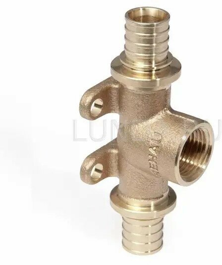 RX+ 14562941001 Тройник (Ø 20 мм, 1/2", Внутренний, бронза) REHAU - фото №1