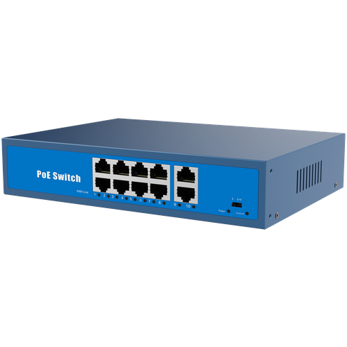 Коммутатор 8 портов POE + 2 порта Ethernet SECTEC ST-PLC82-POE