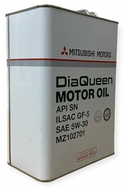 Синтетическое моторное масло Mitsubishi DiaQueen 5W30 SN/GF-5, 4 л