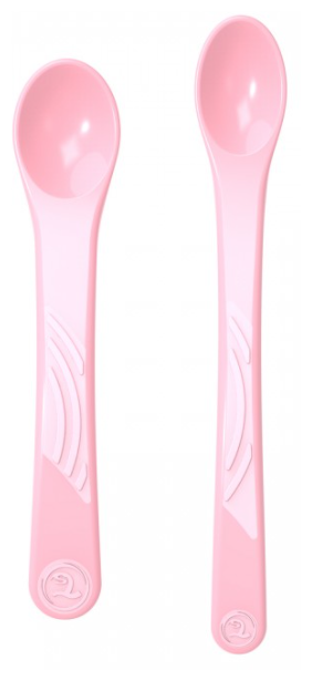 Ложки Twistshake  для кормления Feeding Spoon с 4 мес. 2 шт. пастельный розовый