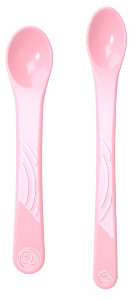 Ложки для кормления Twistshake (Feeding Spoon) в наборе из 2 шт. Пастельный розовый (Pastel Pink). Возраст 4+m. Арт. 78189