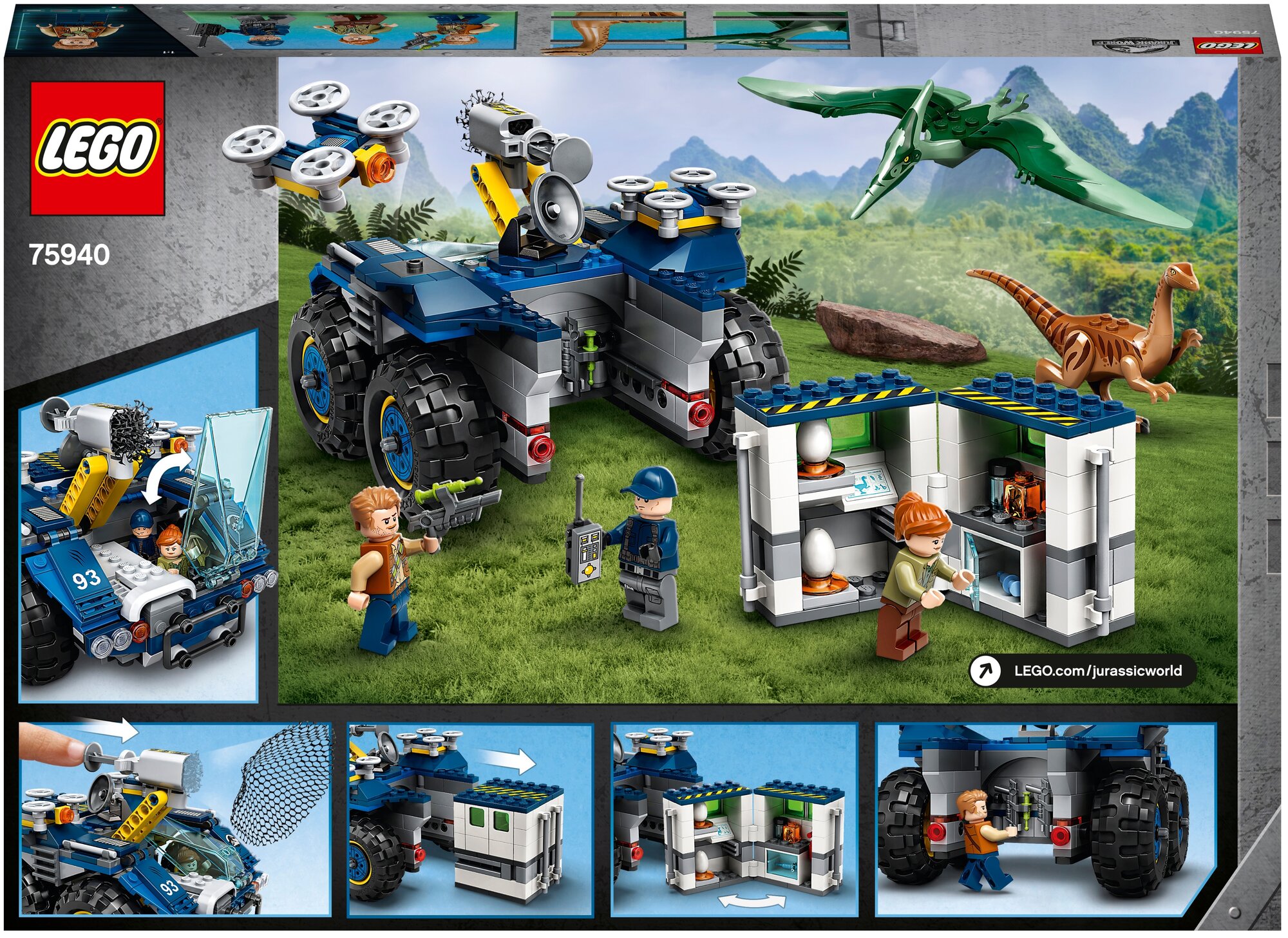 Конструктор LEGO Jurassic World Побег Галлимима и Птеранодона 391 деталь (75940) - фото №2