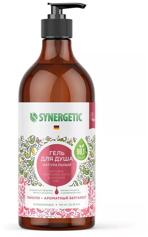 Гель для душа 750 мл SYNERGETIC 