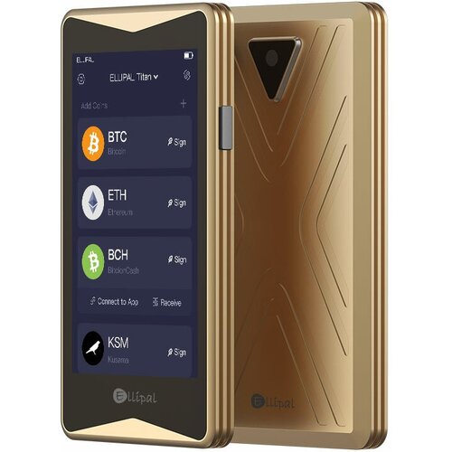 Аппаратный криптокошелек ELLIPAL Titan Gold (Золотой)