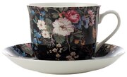 Чашка Полночные цветы (0.48 л) с блюдцем Maxwell & Williams