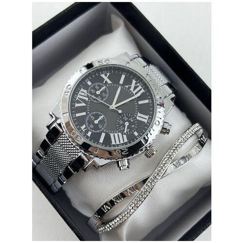 женские кварцевые часы модные роскошные наручные часы ремешок для наручных часов женские наручные часы браслет часы подарок наручные ч Наручные часы, серебряный, черный