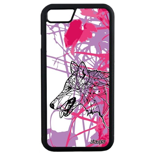 фото Чехол на телефон apple iphone se 2020, "волк" злой хаски utaupia