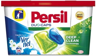 Persil капсулы Duo-Caps Свежесть от Vernel, контейнер, 14 шт.