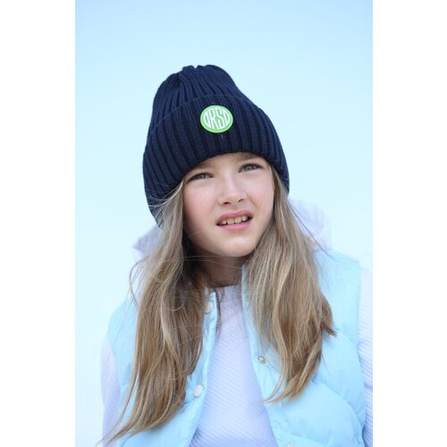 фото Шапка orso bianco, размер 54, синий