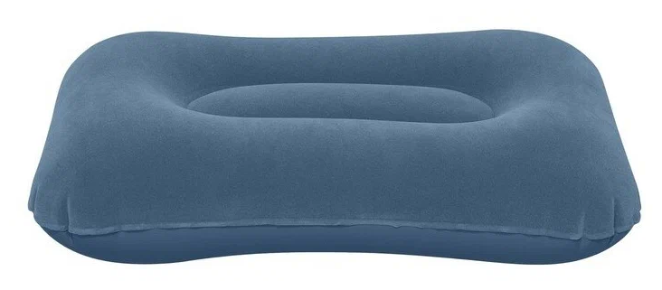 Надувная подушка Bestway Flocked Air Pillow 67121, 42х26 см, синий - фотография № 17