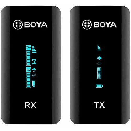 Boya BY-XM6-K1 Компактный беспроводной микрофон с зарядным кейсом 1719 Черный