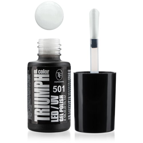 Купить Гель-лак для ногтей TF Cosmetics Triumph Of Color Led/Uv т. 530 8 мл, черный