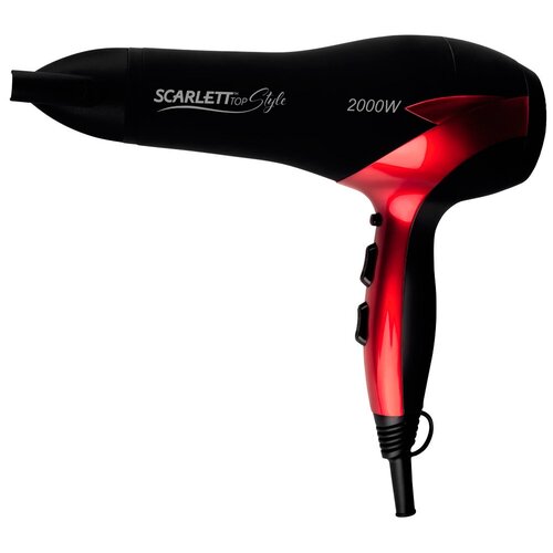 Фен Scarlett SC-HD70I47 черный с красным 199700₽