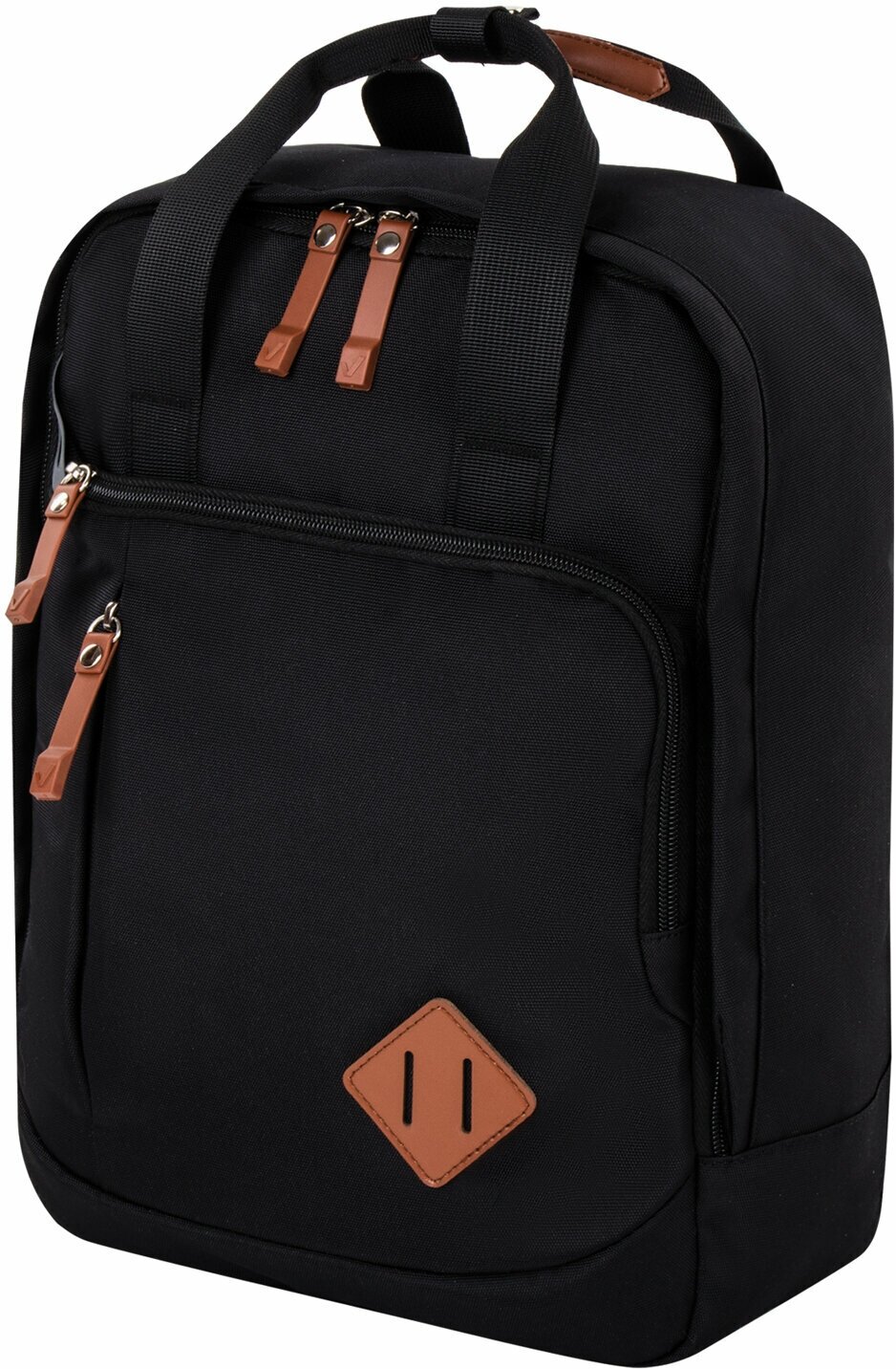 Рюкзак молодежный Brauberg Friendly, черный, 37х26х13 см (270089)