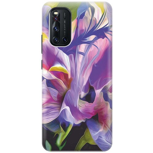 фото Cиликоновый чехол на vivo v19 / виво в19 с принтом "цветочная абстракция" gosso