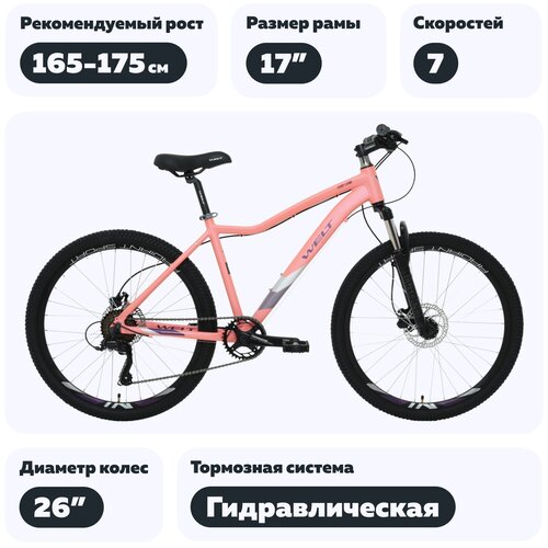 Женский велосипед Welt Floxy 10 HD 26 год 2023 цвет Зеленый ростовка 15 3099000₽