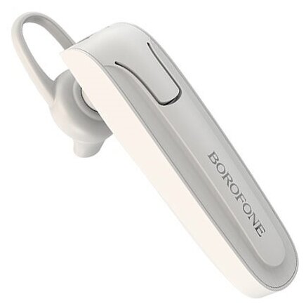 Bluetooth беспроводная моно гарнитура Borofone BC21 Encourage Sound White микрофон с наушником, hands free - белая