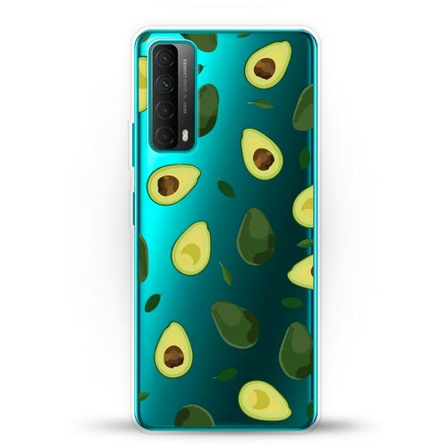 фото Силиконовый чехол узор из авокадо на huawei p smart 2021 andy & paul