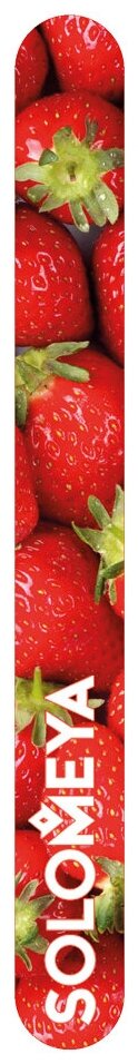 Пилка для натуральных и искусственных ногтей 180/220 Клубничный смузи / Strawberry smoothie Nail File 14