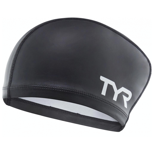 Шапочка для плавания Tyr Long Hair Silicone Comfort Swim Cap LSCCAPLH, черный