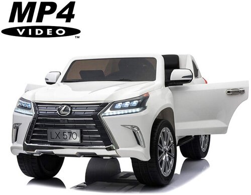 Dake Детский электромобиль Lexus LX570 4WD MP4 - DK-LX570-WHITE-MP4