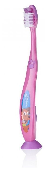 Зубная щетка Brush Baby FlossBrush 6+ лет, pink, диаметр щетинок 0.13 мм