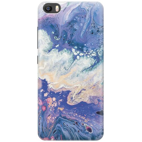 фото Cиликоновый чехол на xiaomi mi 5 / сяоми ми 5 с принтом "фиолетовый мрамор" gosso