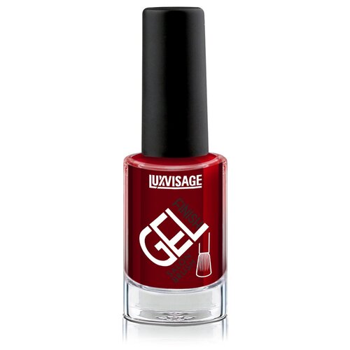 фото Luxvisage лак для ногтей "gel finish", тон 8 "бордовый", 9 г